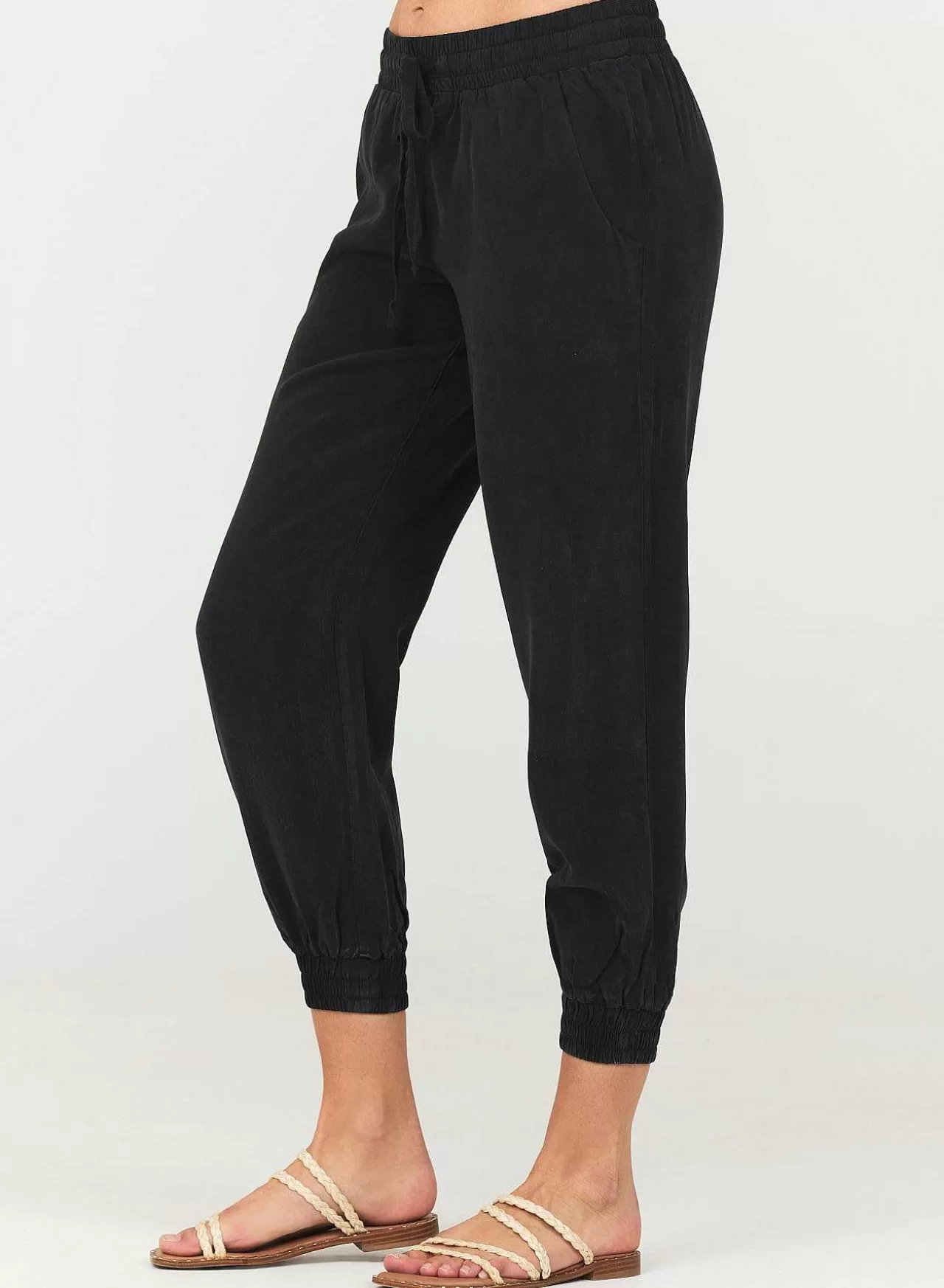 Gemakkelijke Joggingbroek Met Trekkoord - Vintage Zwart>Bella Dahl Fashion