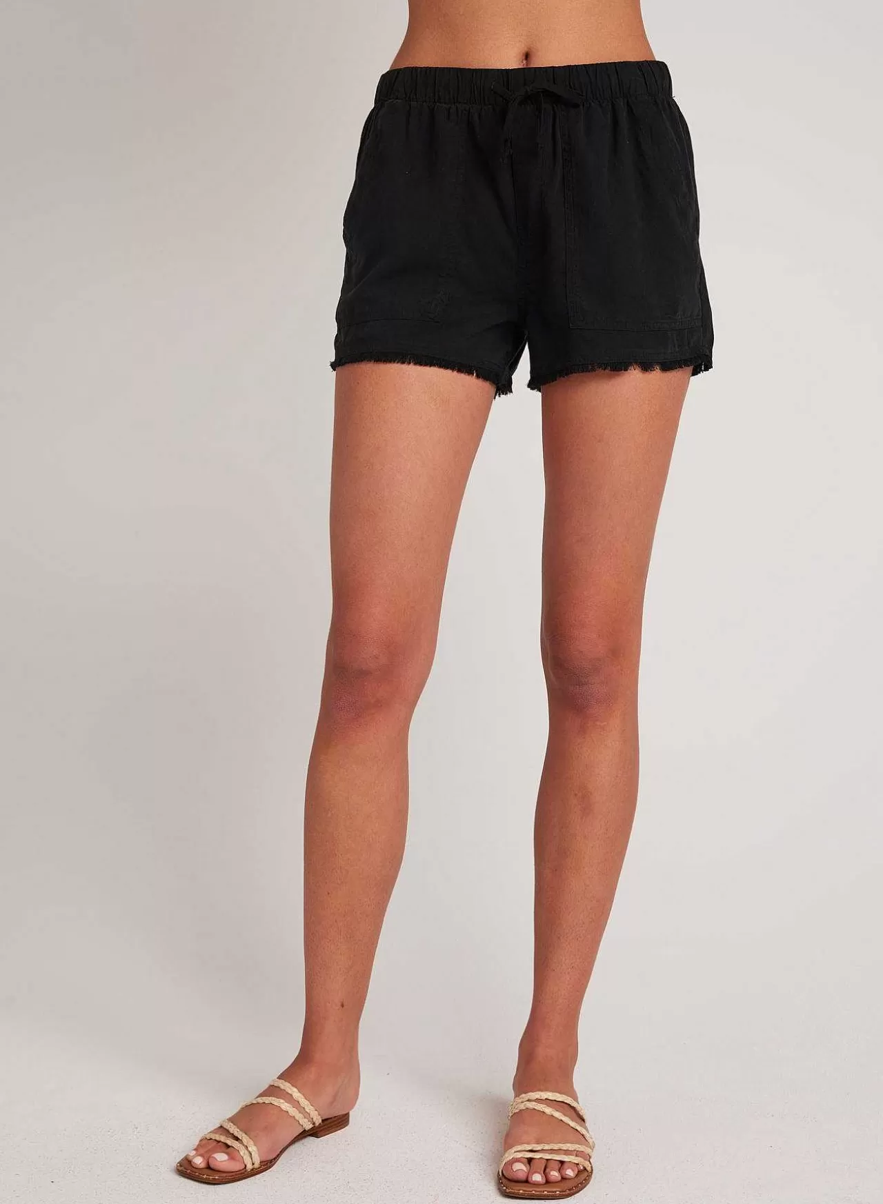 Gerafelde Zoomzak Kort - Vintage Zwart>Bella Dahl Store