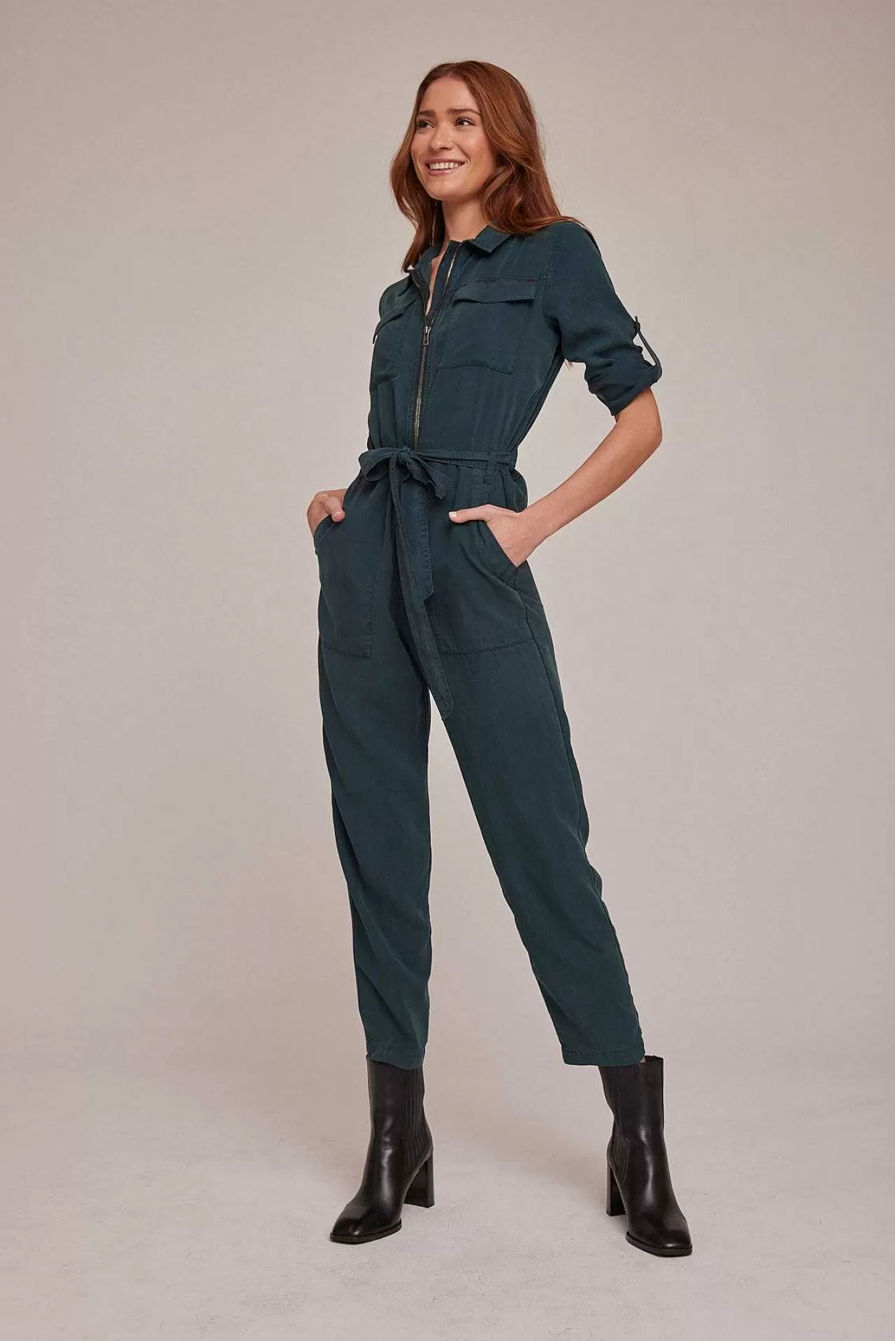 Jumpsuit Met Lange Mouwen En Ritssluiting Aan De Voorkant - Jade Night>Bella Dahl Best Sale