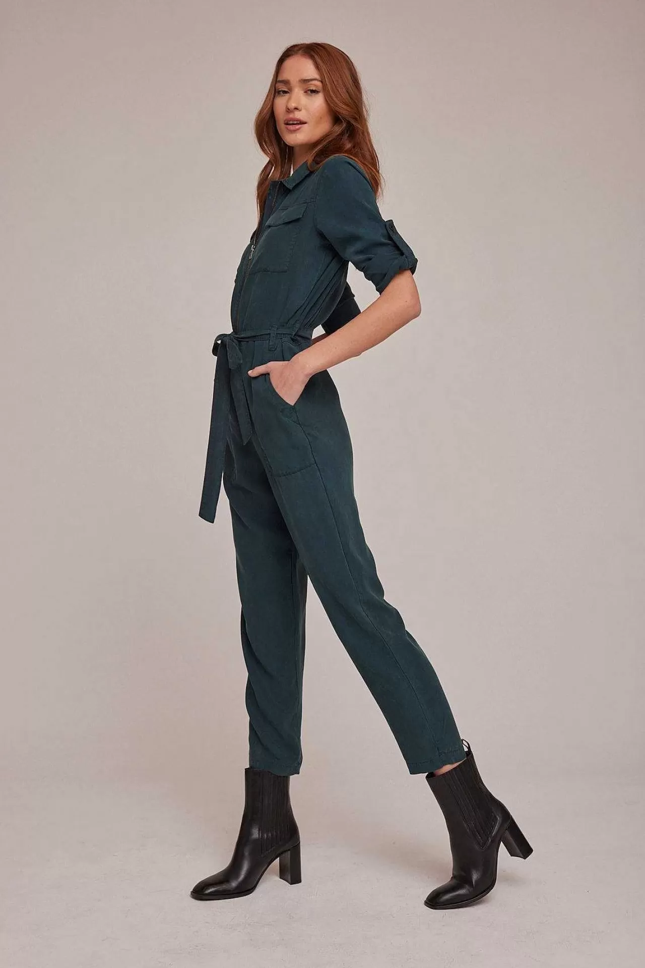 Jumpsuit Met Lange Mouwen En Ritssluiting Aan De Voorkant - Jade Night>Bella Dahl Best Sale