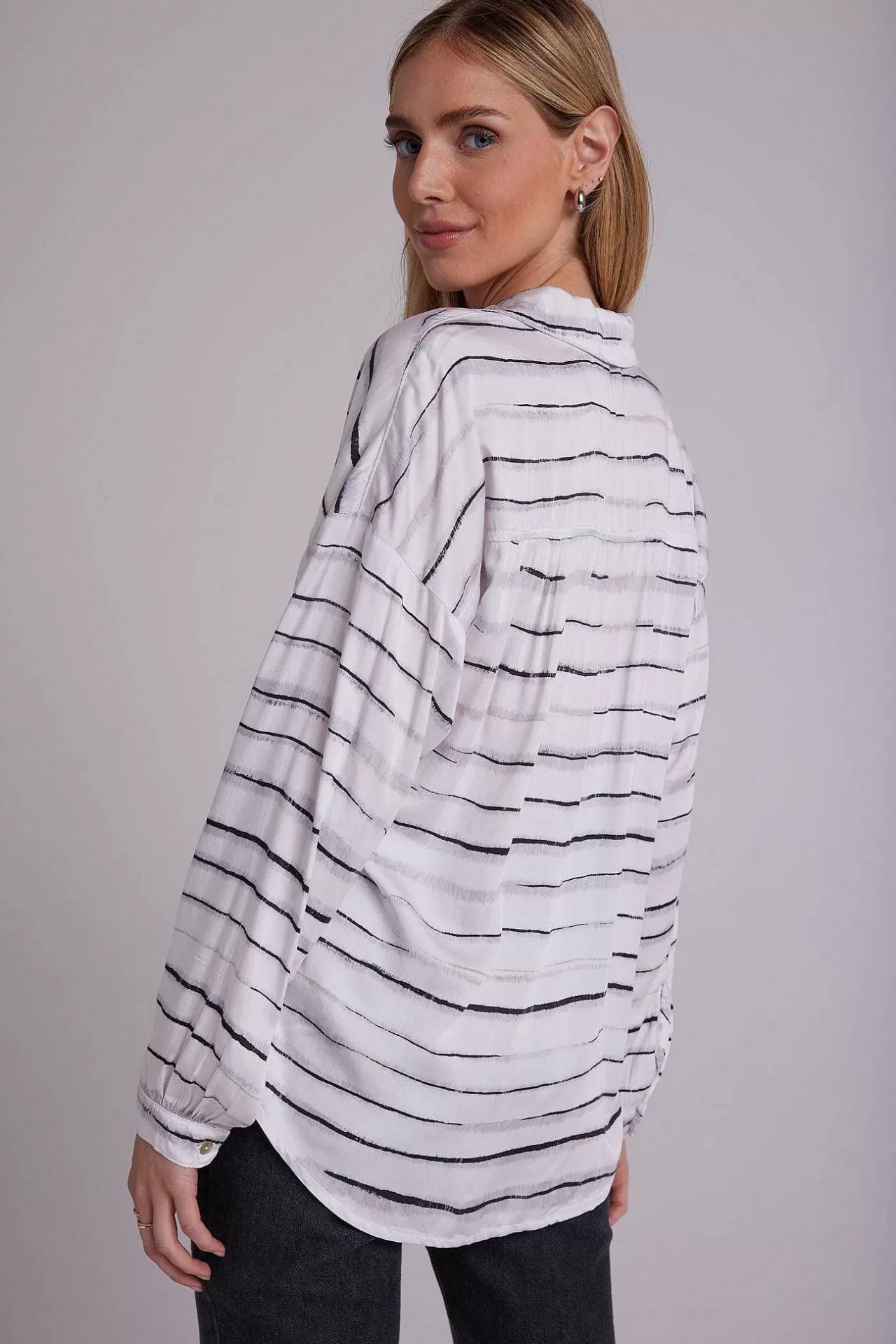 Overhemd Met Lange Mouwen En Hoge Lage Zoom - Frosted Strepenprint>Bella Dahl Cheap