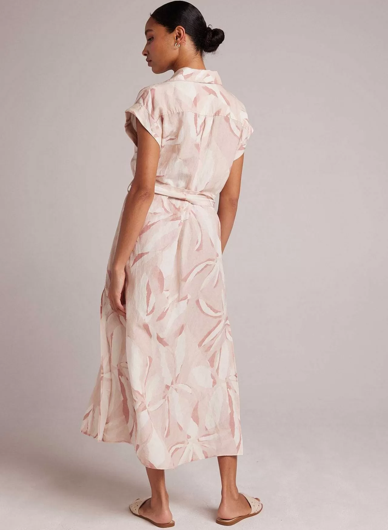 Overhemdjurk Met Riem En Knopen Aan De Voorkant - Fresco-Bloemenprint>Bella Dahl Fashion