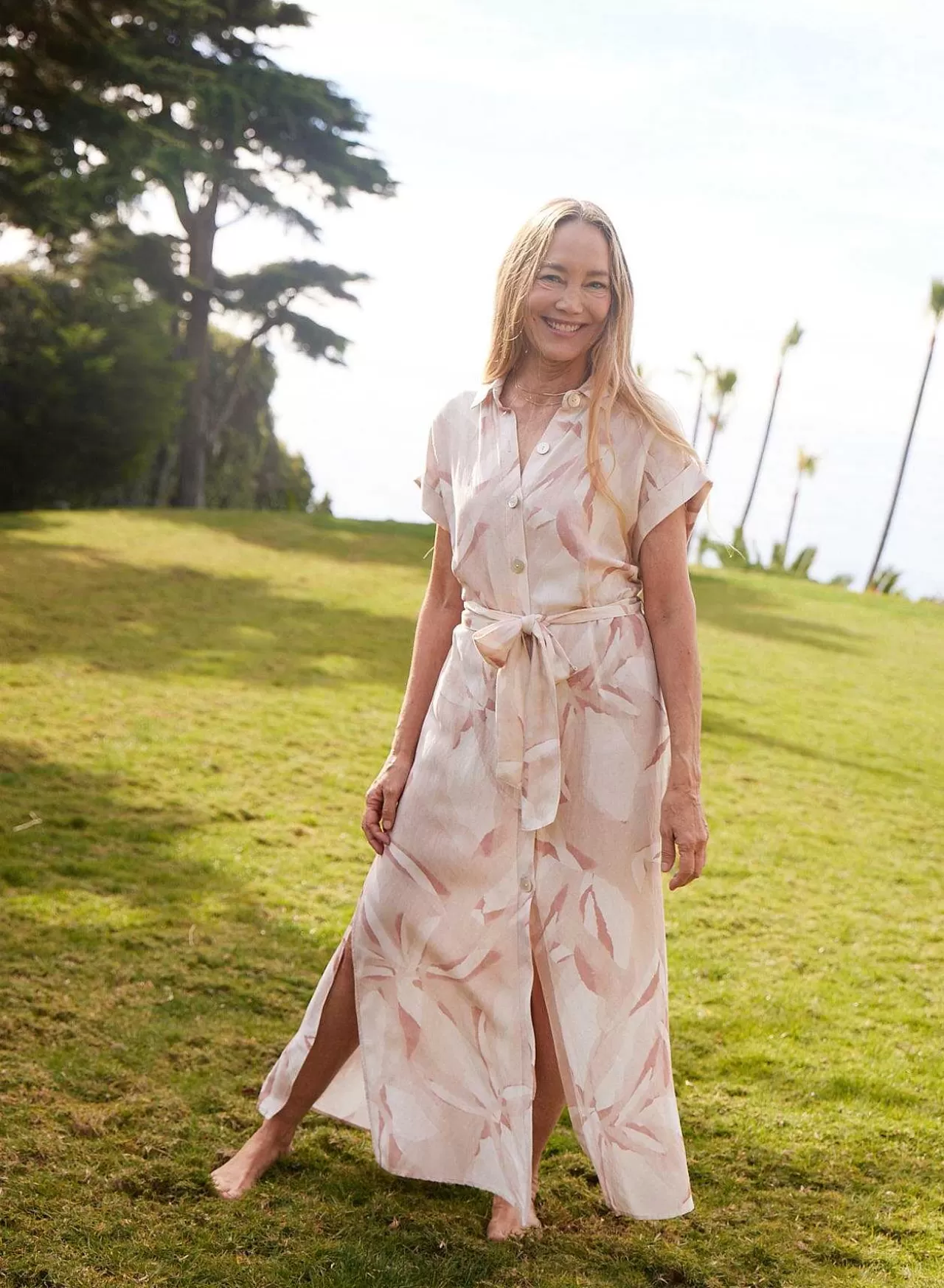 Overhemdjurk Met Riem En Knopen Aan De Voorkant - Fresco-Bloemenprint>Bella Dahl Fashion