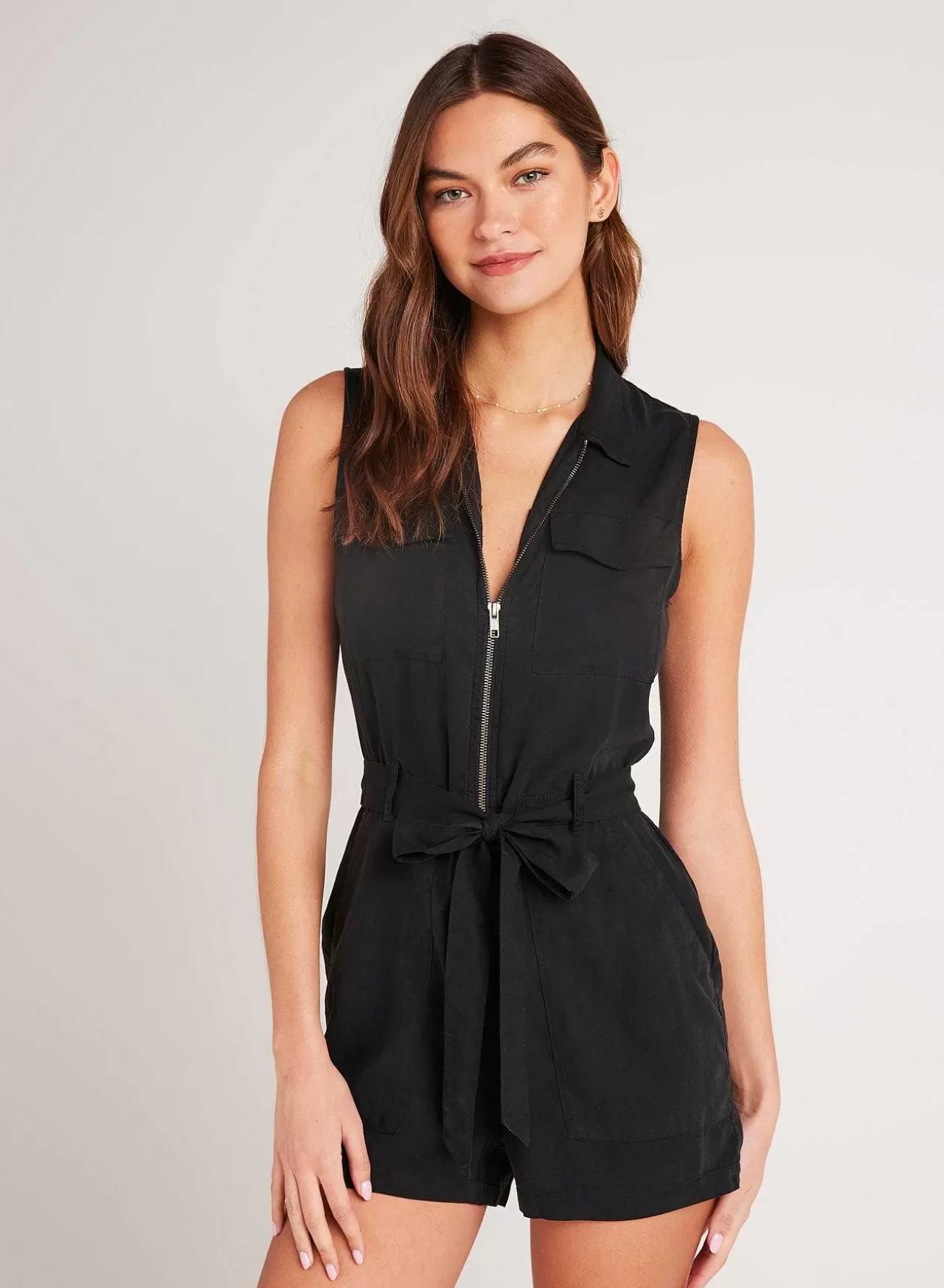 Romper Met Ritssluiting Aan De Voorkant - Vintage Zwart>Bella Dahl Online