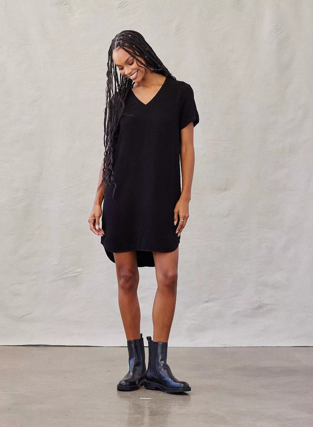 T-Shirtjurk Met V-Hals - Vintage Zwart>Bella Dahl Best Sale