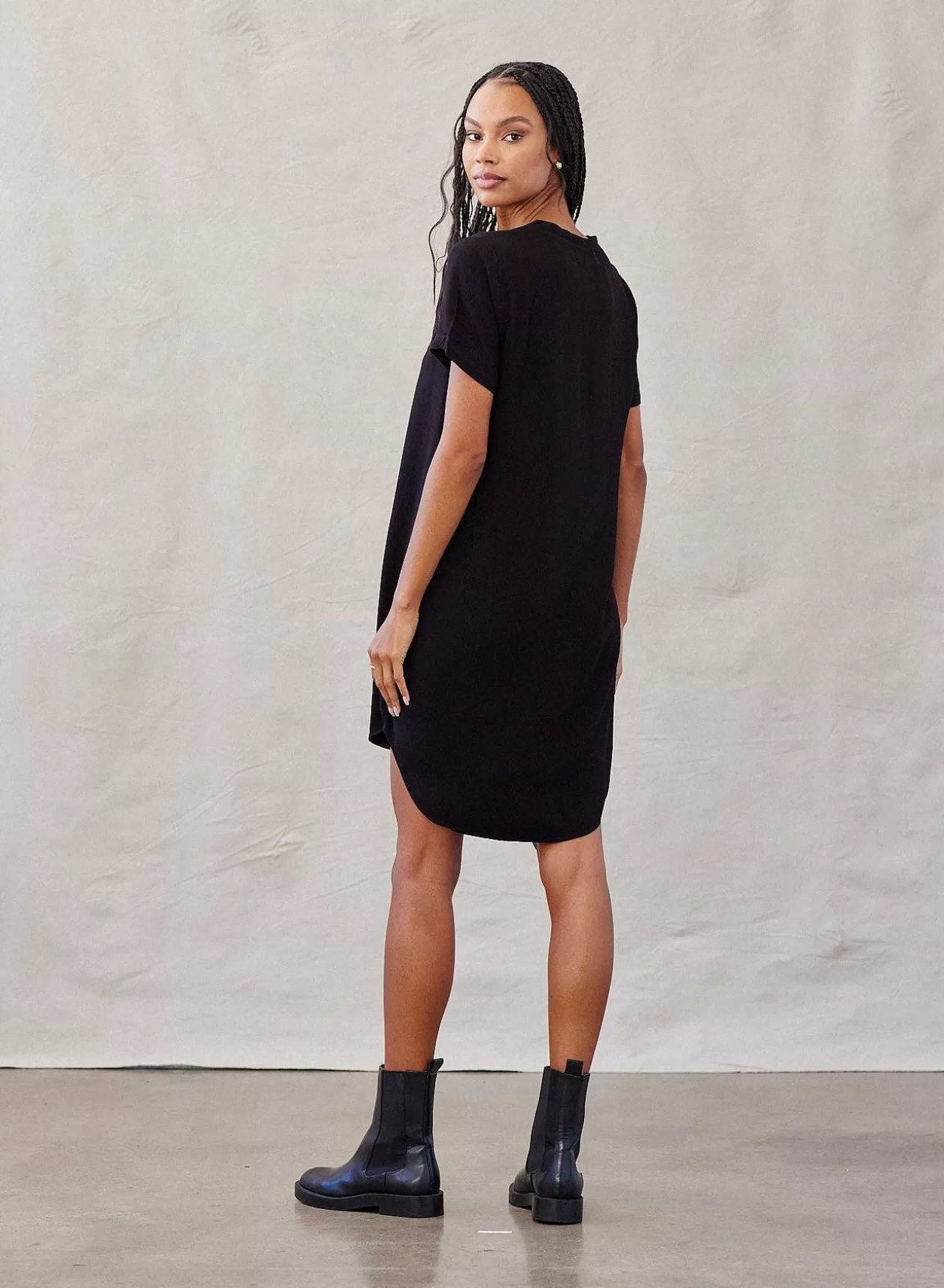 T-Shirtjurk Met V-Hals - Vintage Zwart>Bella Dahl Best Sale