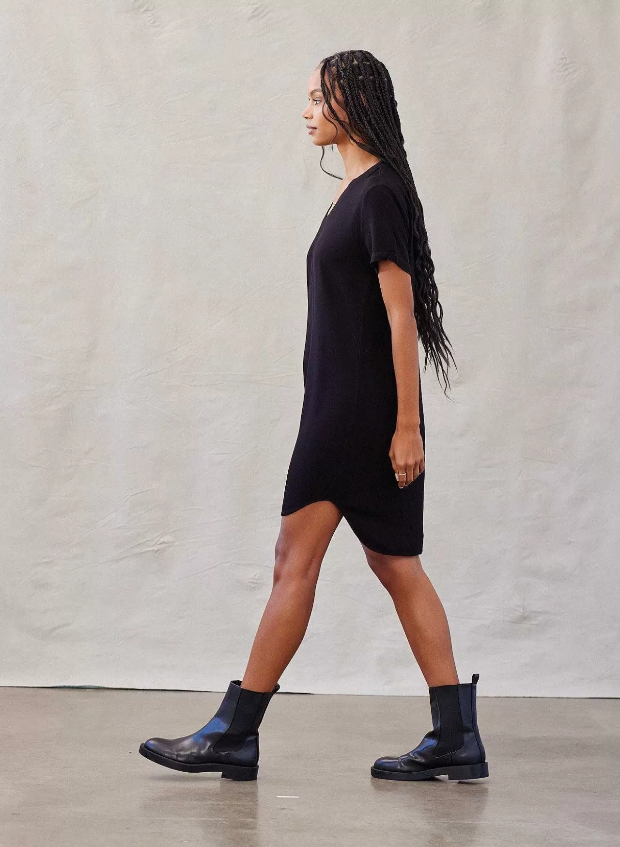 T-Shirtjurk Met V-Hals - Vintage Zwart>Bella Dahl Best Sale